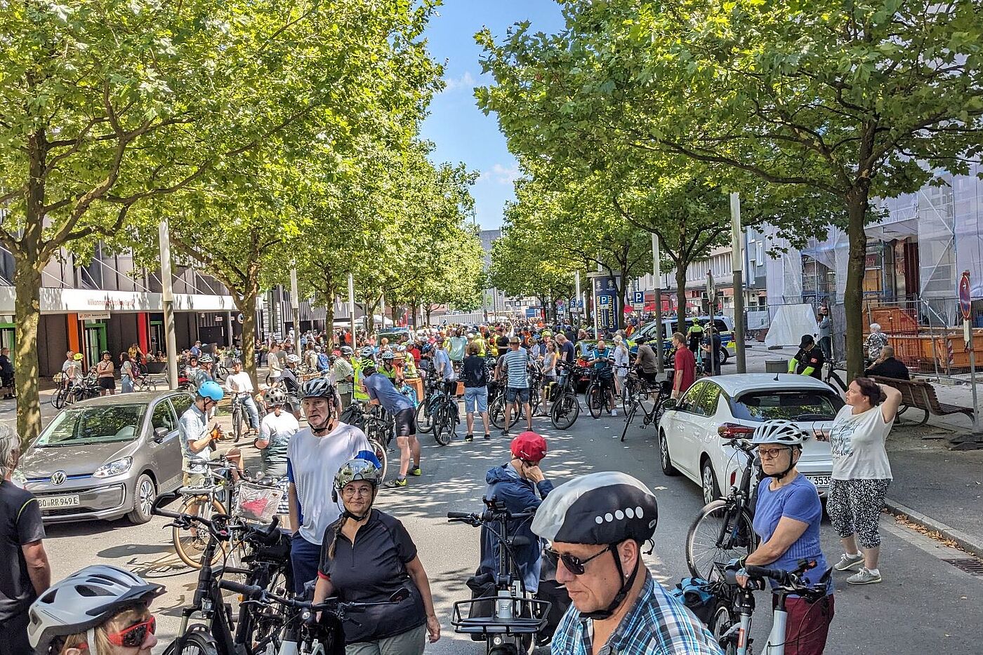 Warten auf den Start der Hauptrunde