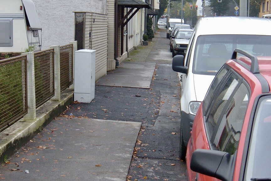 Bürgersteig in Menden